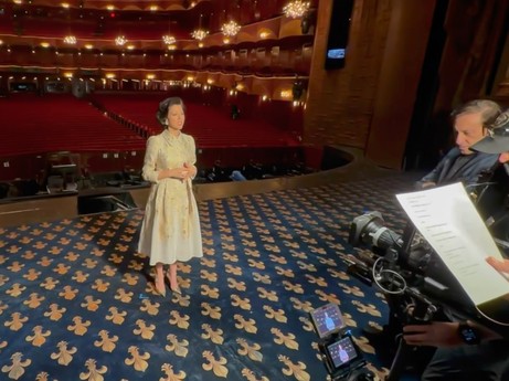 Lisette Oropesa hosts the Met Live in HD Andrea Chénier