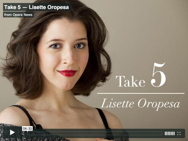 Opera News Take 5 interview with Lisette Oropesa