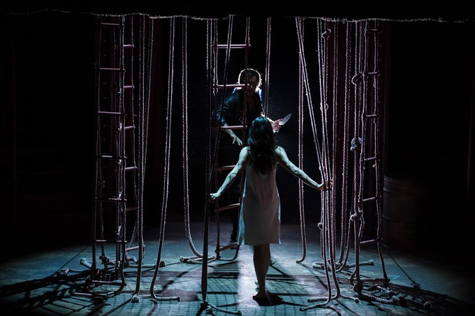 Lisette Oropesa as Gilda and Sami Luttinen as Sparafucile at 