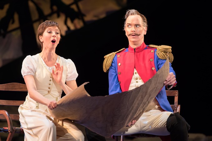 Lisette Oropesa and Kevin Burdette in La fille du régiment at the Washington National Opera at 