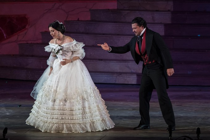 Lisette Oropesa and Vittorio Grigolo Lisette Oropesa and Vittorio Grigolo at