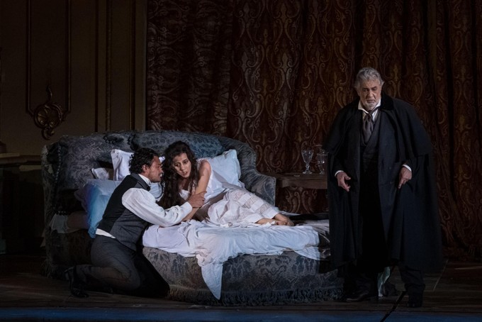 Lisette Oropesa, Vittorio Grigolo and Placido Domingo Lisette Oropesa, Vittorio Grigolo and Placido Domingo at