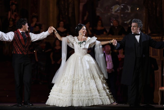 Lisette Oropesa, Ludovic Tézier, and Vittorio Grigolo at 