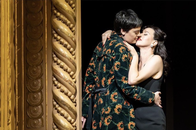 Lisette Oropesa and Emily D'Angelo at 