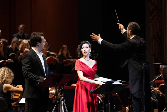 Lisette Oropesa and Xabier Anduaga Lisette Oropesa and Xabier Anduaga at
