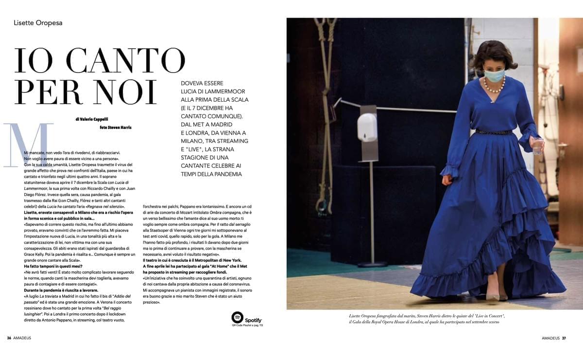 Lisette is interviewed in Amadeus Magazine