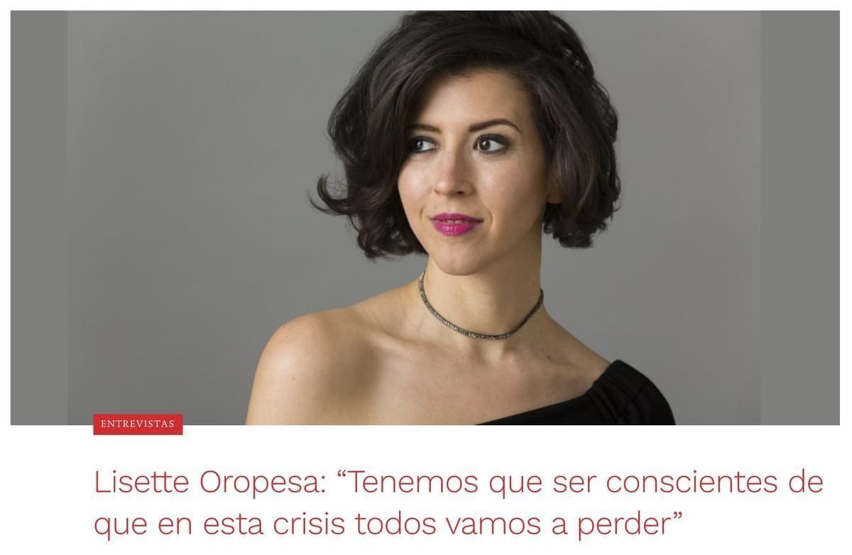Lisette is interviewed in Scherzo Magazine about her upcoming performance in Bilbao