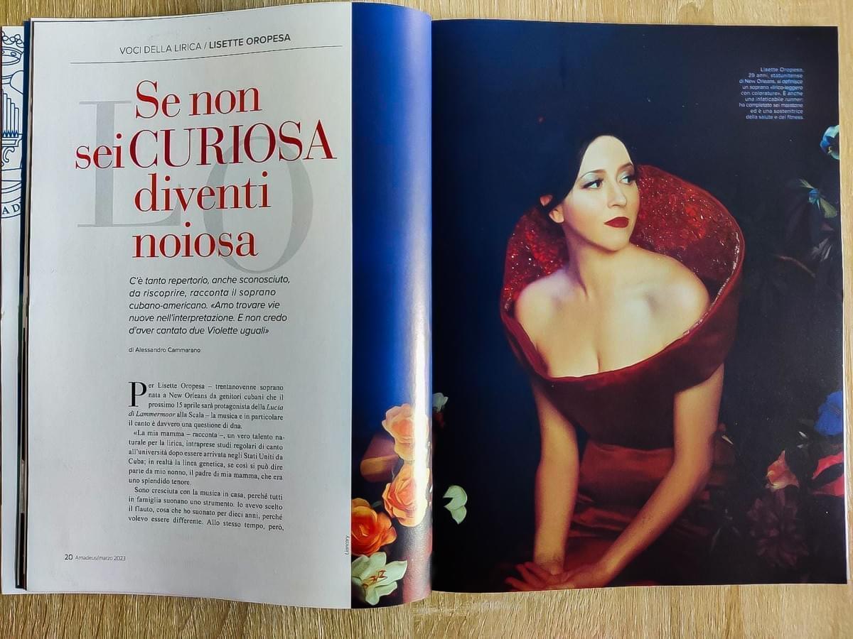 Lisette is interviewed in the March 2023 Amadeus Magazine