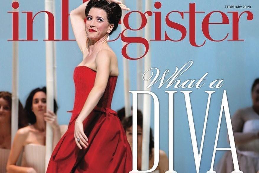 Lisette Oropesa on the cover of InRegister Magazine for February 2020