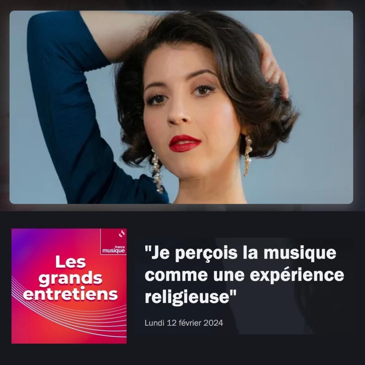 Lisette is interviewed in a 5 part series on aLes Grands Entretiens on France Musique