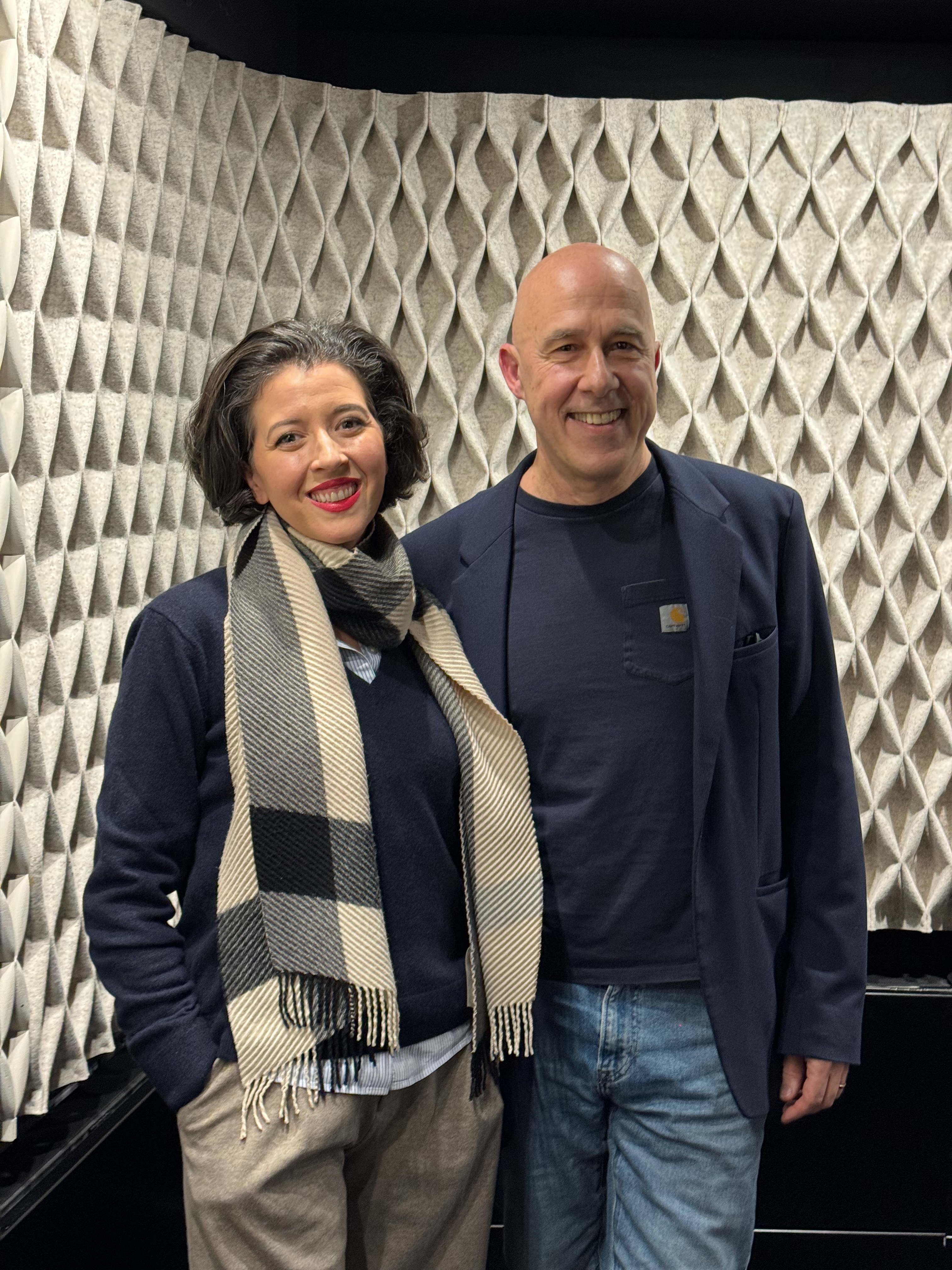 Lisette Oropesa and Arnaud Laporte at Radio France