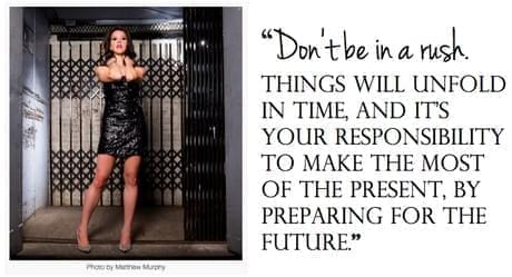 Lisette Oropesa being interviewed by Operathletic