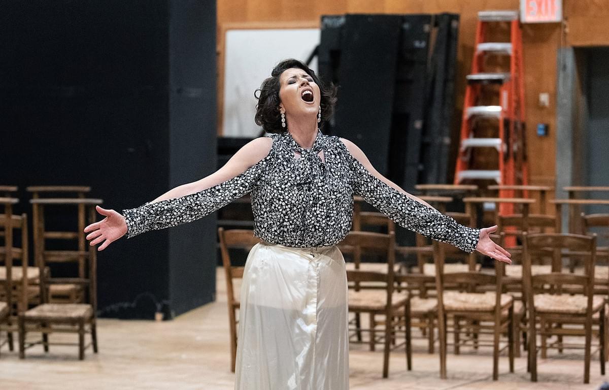 Lisette rehearsing MANON at the Metropolitan Opera