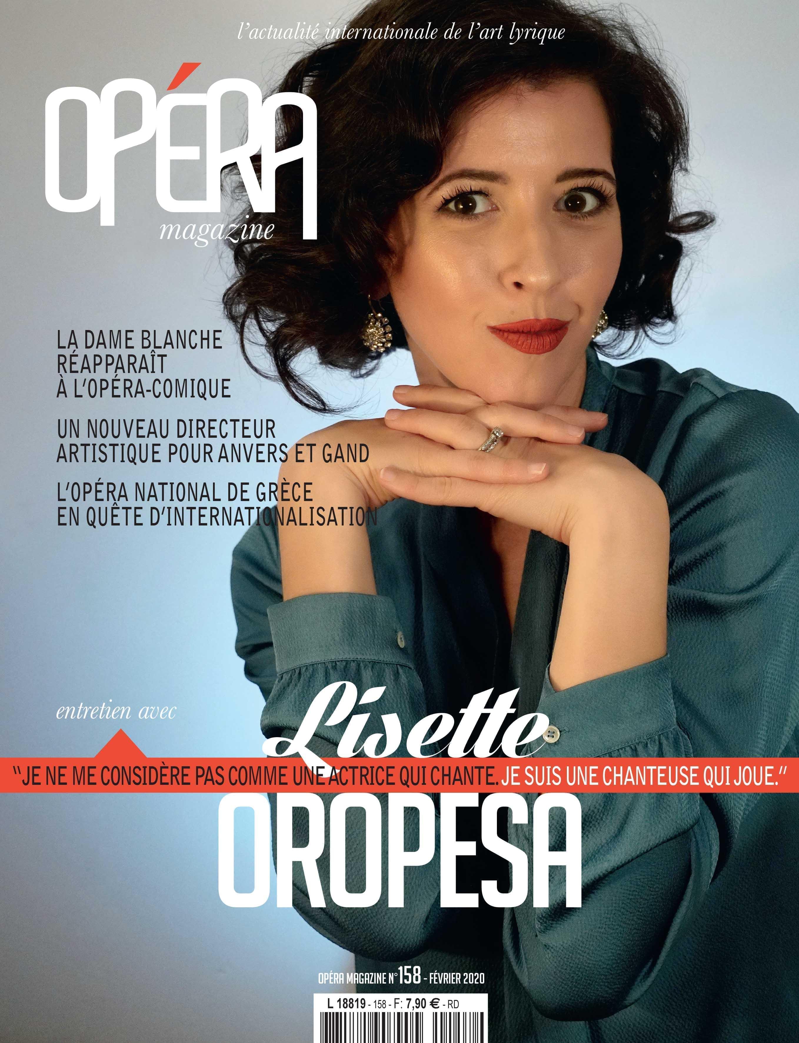 Lisette Oropesa on the cover of Opéra Magazine for February 2020