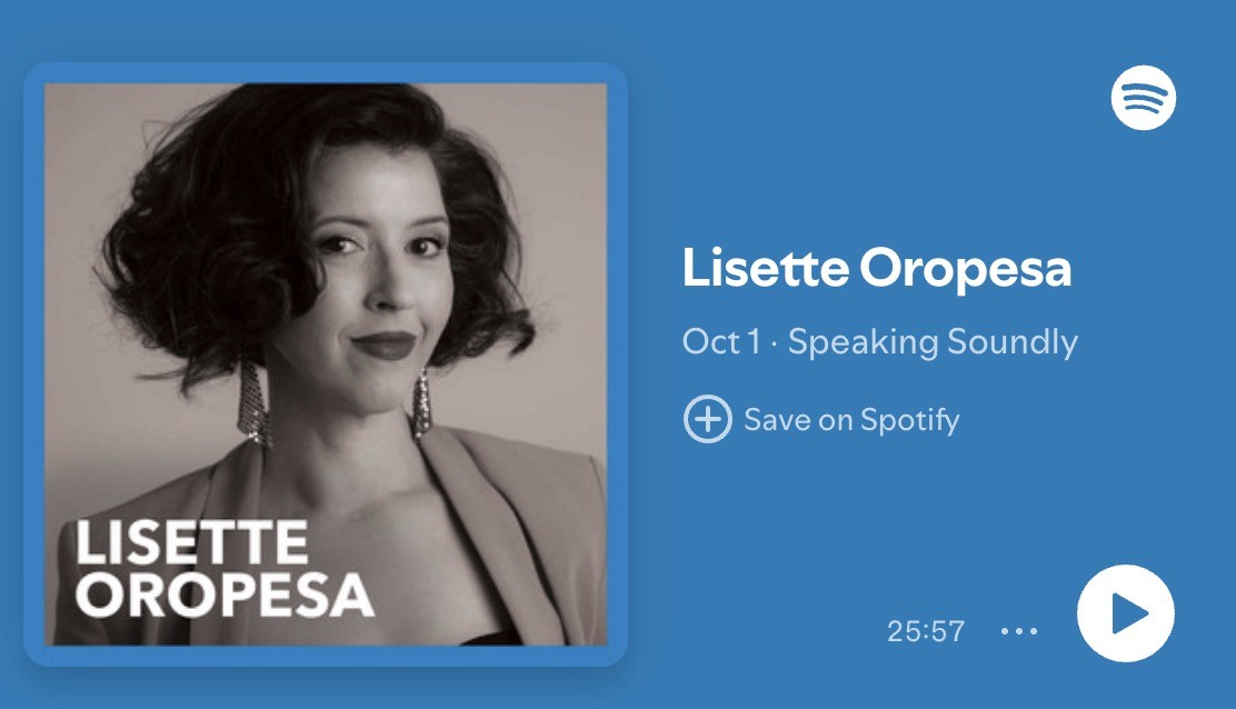 Lisette is interviewed by Met Opera Principal Trumpet, David Kraus on his podcast, Speaking Soundly