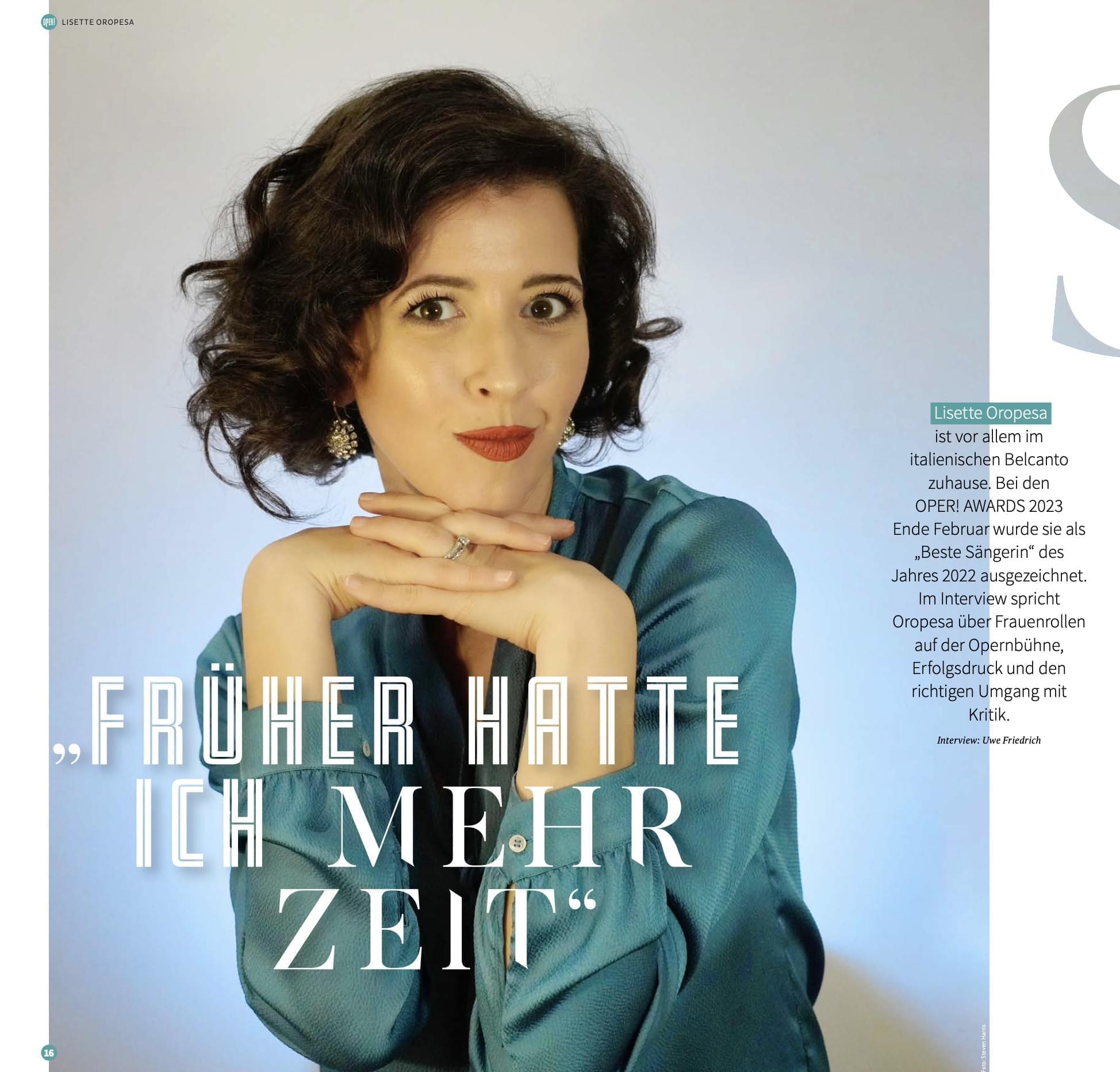 Lisette in Oper! Magazine, 2023